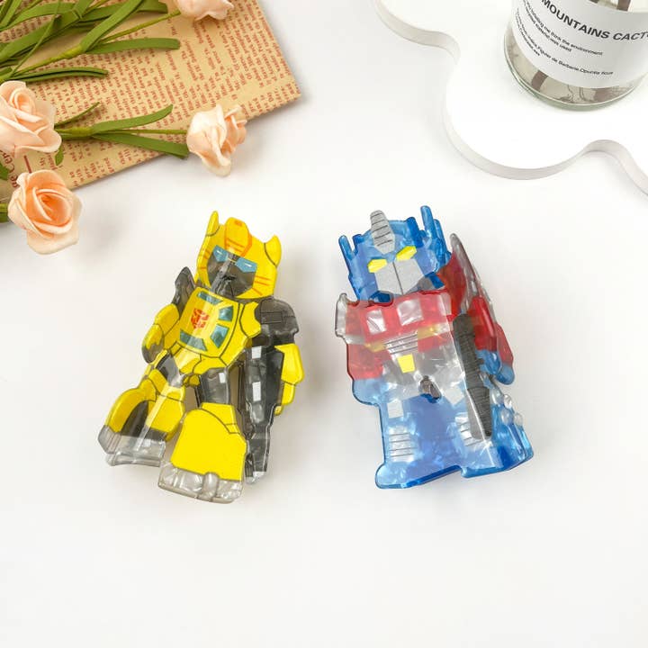 mildstyles - Venta al por mayor Horquilla para el pelo - Mujer - Pinza acrílica para el pelo Transformers Robot