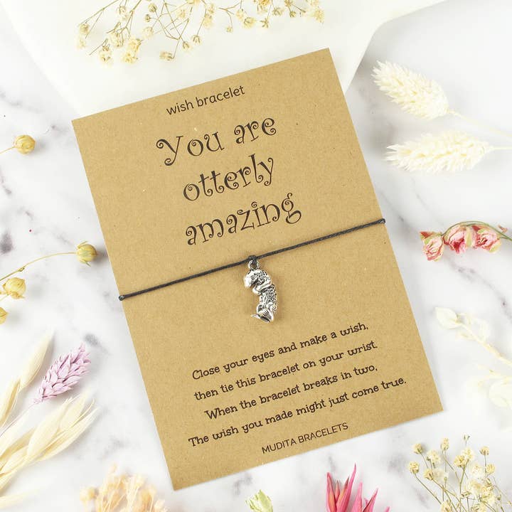 You Are Otterly Amazing Wish Bracelet for wholesale by Mudita Bracelets