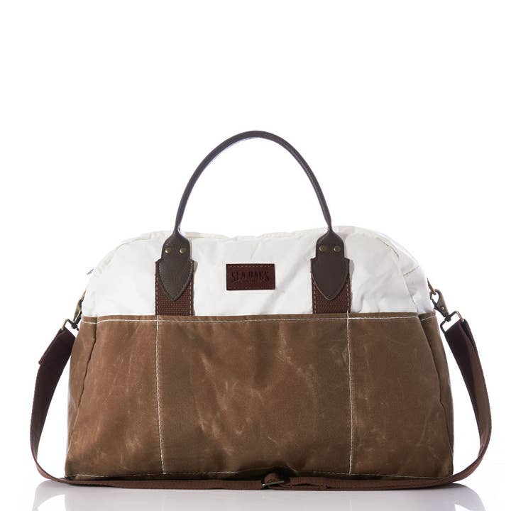 Tan Chebeague Weekender for wholesale by Sea Bags
