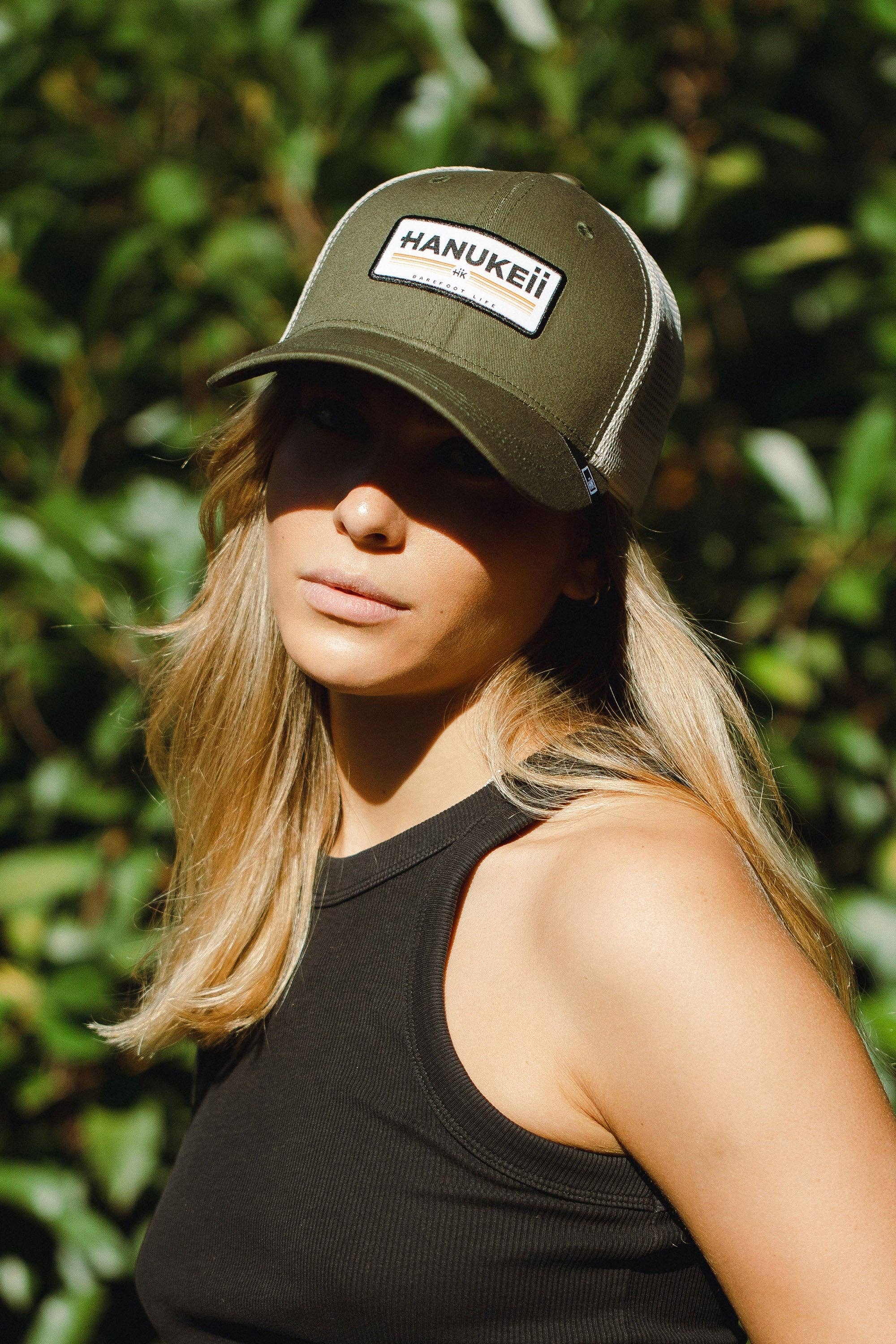 Indicom Brands - Wholesale Trucker Hat - Unisex - Barefoot Green / Beige1