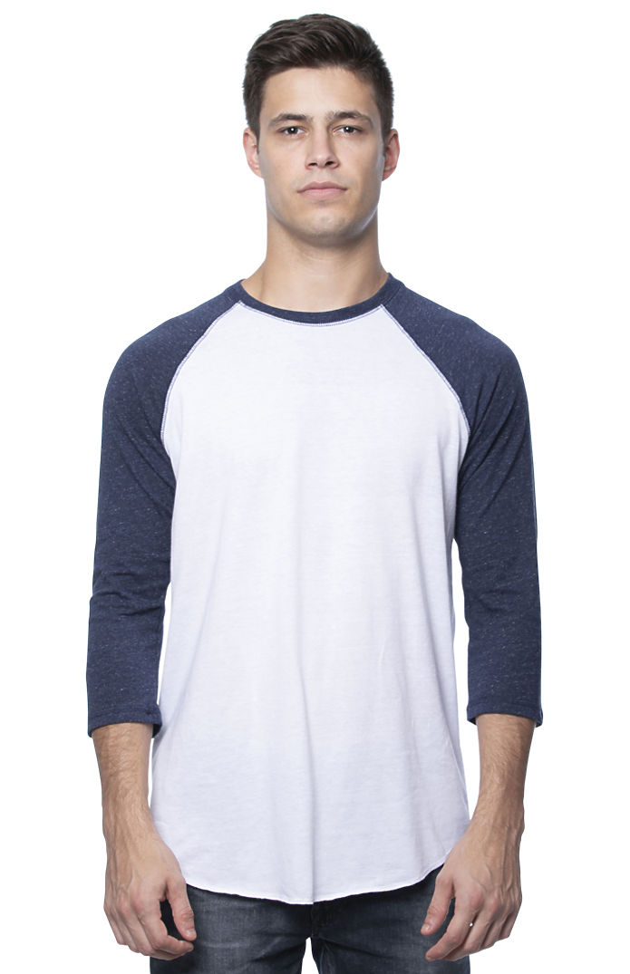 Royal Apparel - Wholesale T-Shirt - Men's - UNISEX TRIBLEND RAGLAN BASEBALL SHIRT8