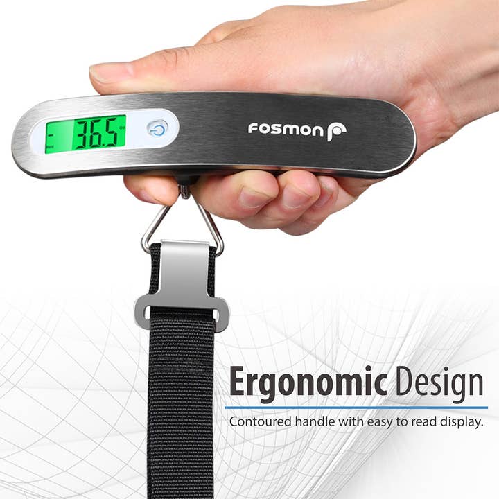 Fosmon - Wholesale Kitchen Tool/Gadget - 2-Pack Digital Luggage Scale with LCD Backlight, 110lbs3