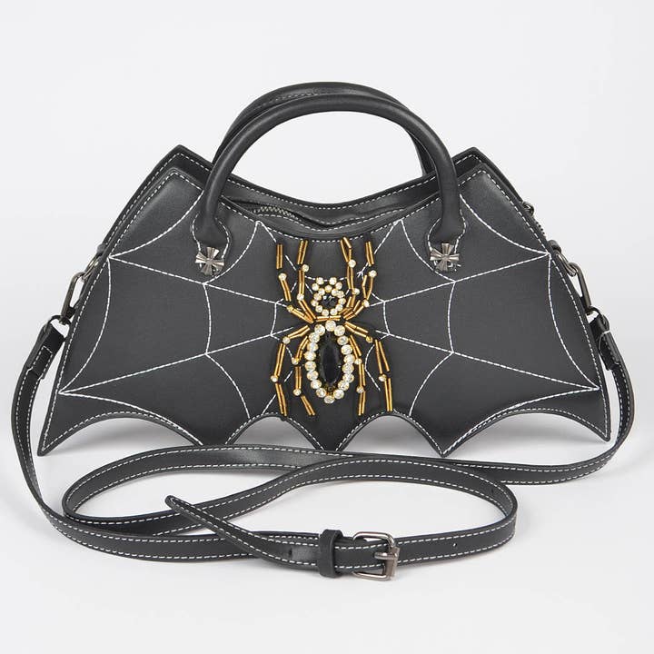3AM BY H&D ACCESSORIES - Wholesale Top Handle Bag - Women's - Faux Leather Spider Top Handle Clutch