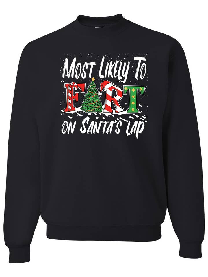 Sudadera de Navidad Fea Probablemente Se Tire Pedos en Papá Noel para venta al por mayor de CJS Products LLC