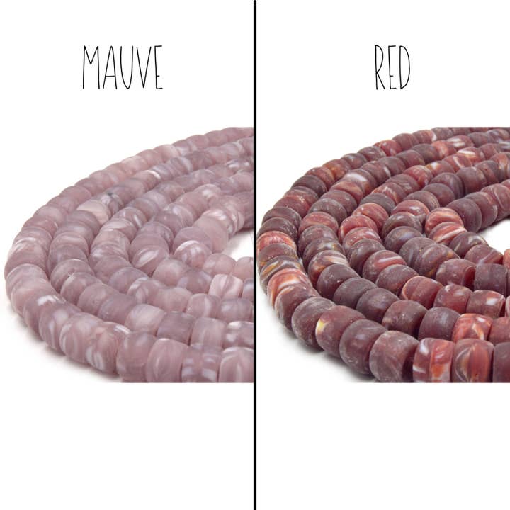 Only Beads - Wholesale Beads - Recycled Glass Heishi Beads - 2mm Hole Size
