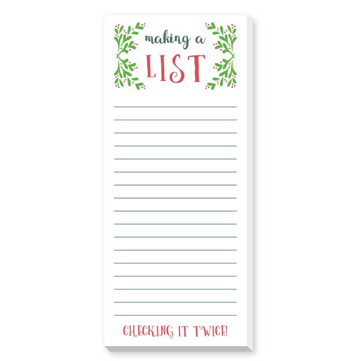 MAKING A LIST SKINNIE NOTEPAD for wholesale by Donovan Designs