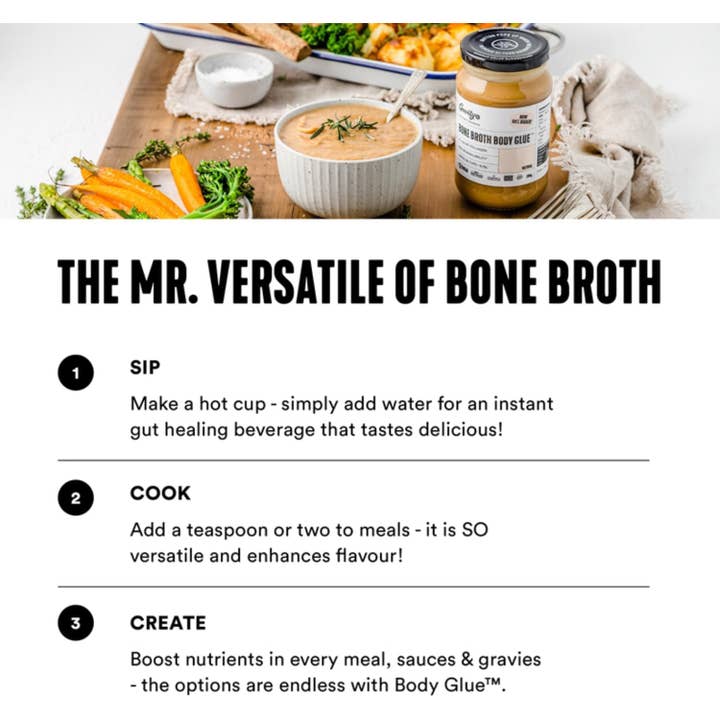Natures Basket - Wholesale Oral Supplement/Vitamin - Gevity Rx Bone Broth Body Glue Natural 390g