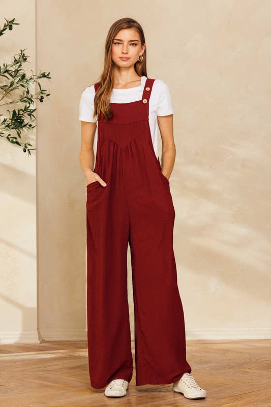 Oddi – wholesale Jumpsuit – Women's – Solid Button Sling Jumpsuit20