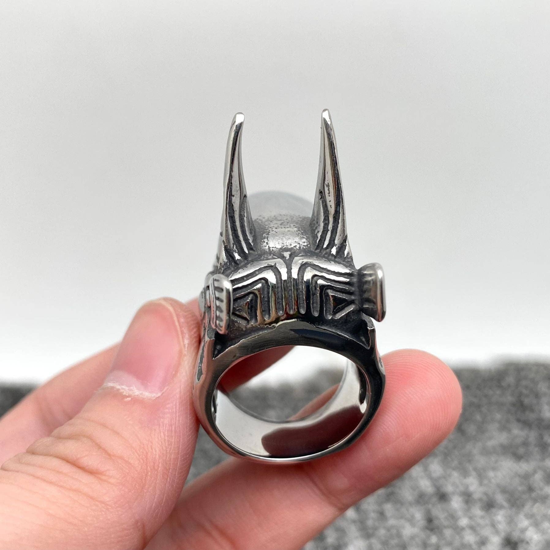 Mio Queena - Wholesale Signet Ring - Egypt Ankh Anubis Stainless Steel Ring - MJ/MR1