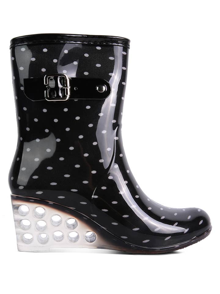 Rag Company - Wholesale Rain Boots - Women's - Drench Clear Wedge Rainboots7