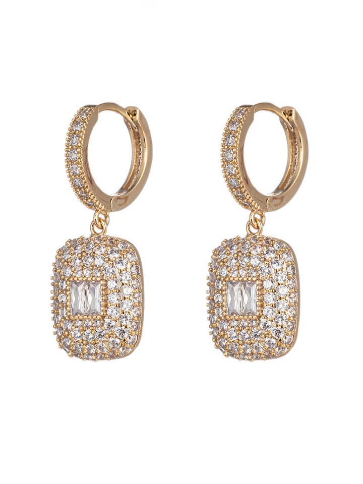 Maya CZ Huggie Earring for wholesale by Eye Candy Los Angeles
