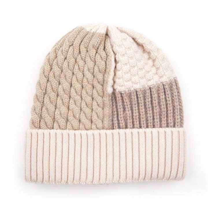 Truly Contagious - Wholesale Beanie - Women's - CC Color-Blocking Beanie ( HAT-2065 )