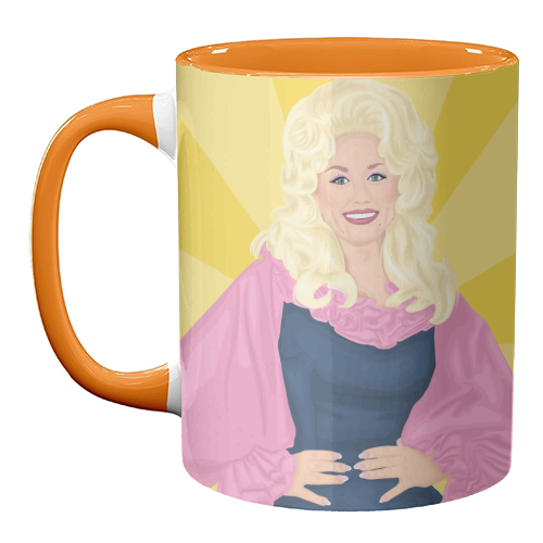 ART WOW – Caneca por atacado – Canecas 'Sunshine Dolly Parton'8