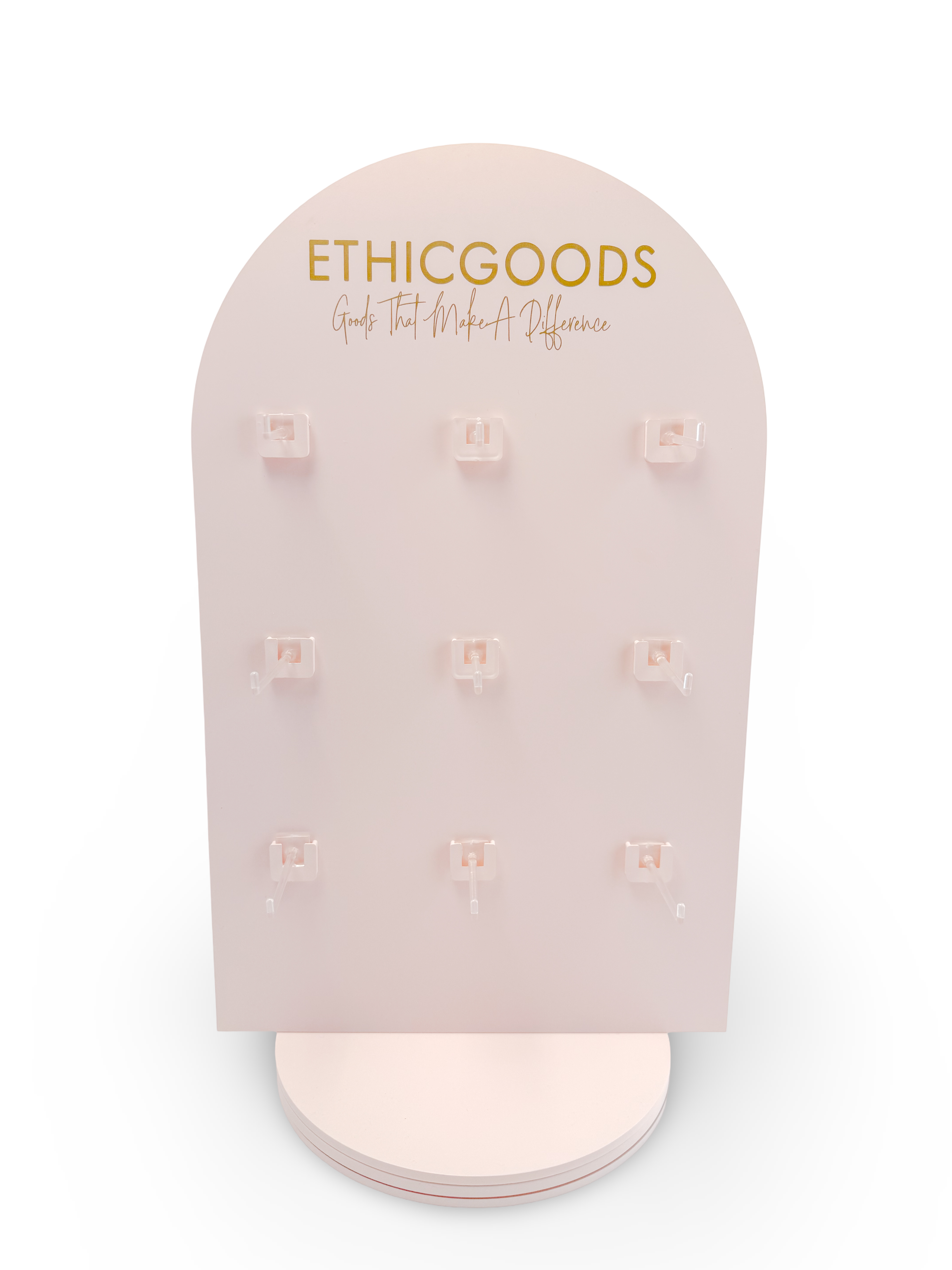 ETHICGOODS - Wholesale Jewelry Stand & Display - FREE with orders over $1000 - Pink Spinner Display 1