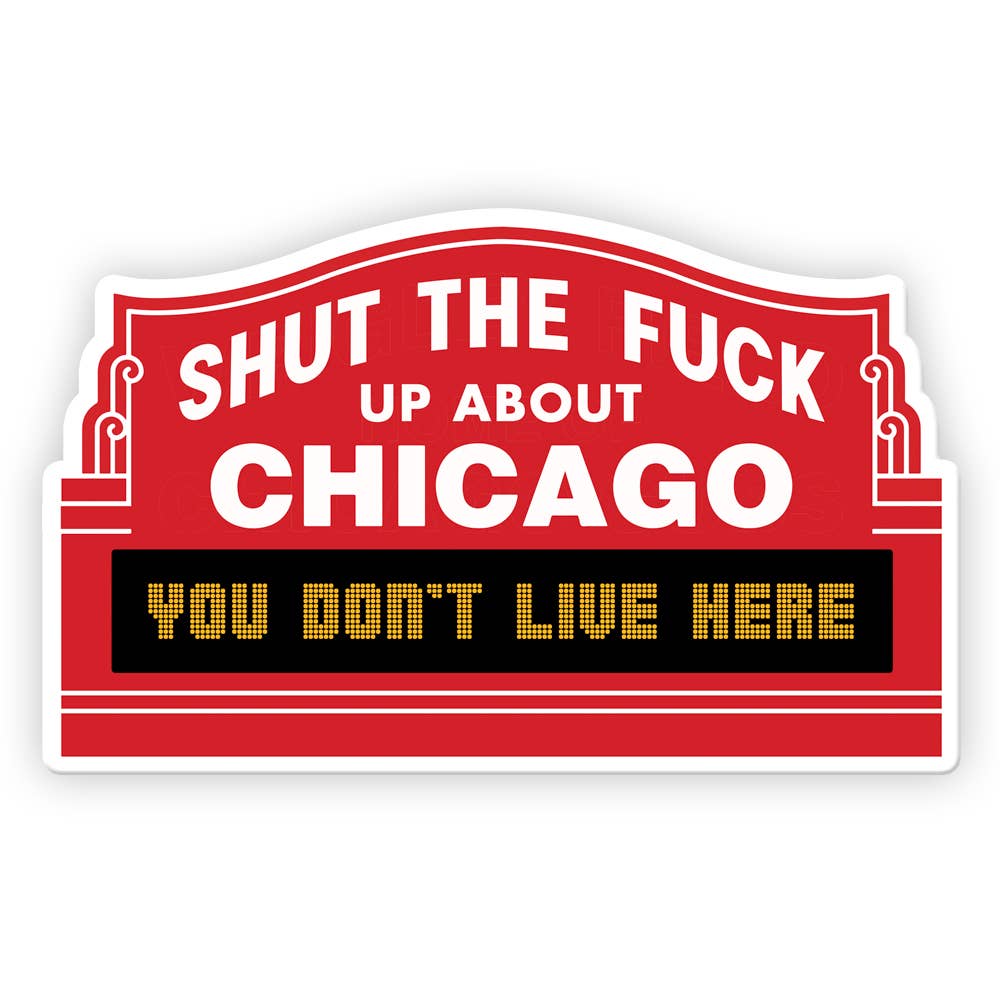 Harebrained! - Wholesale Sticker - STFU About Chicago Stickers5