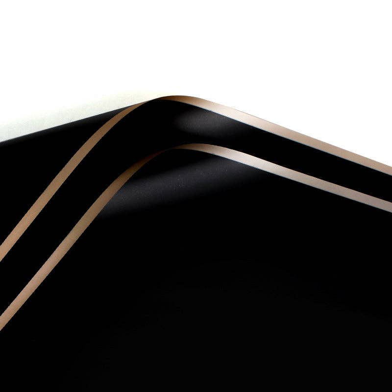 Elegant Design Supply – wholesale Flat wrap – Gold Edge Waterproof Flower Wrapping Paper (20 sheets-bag)0