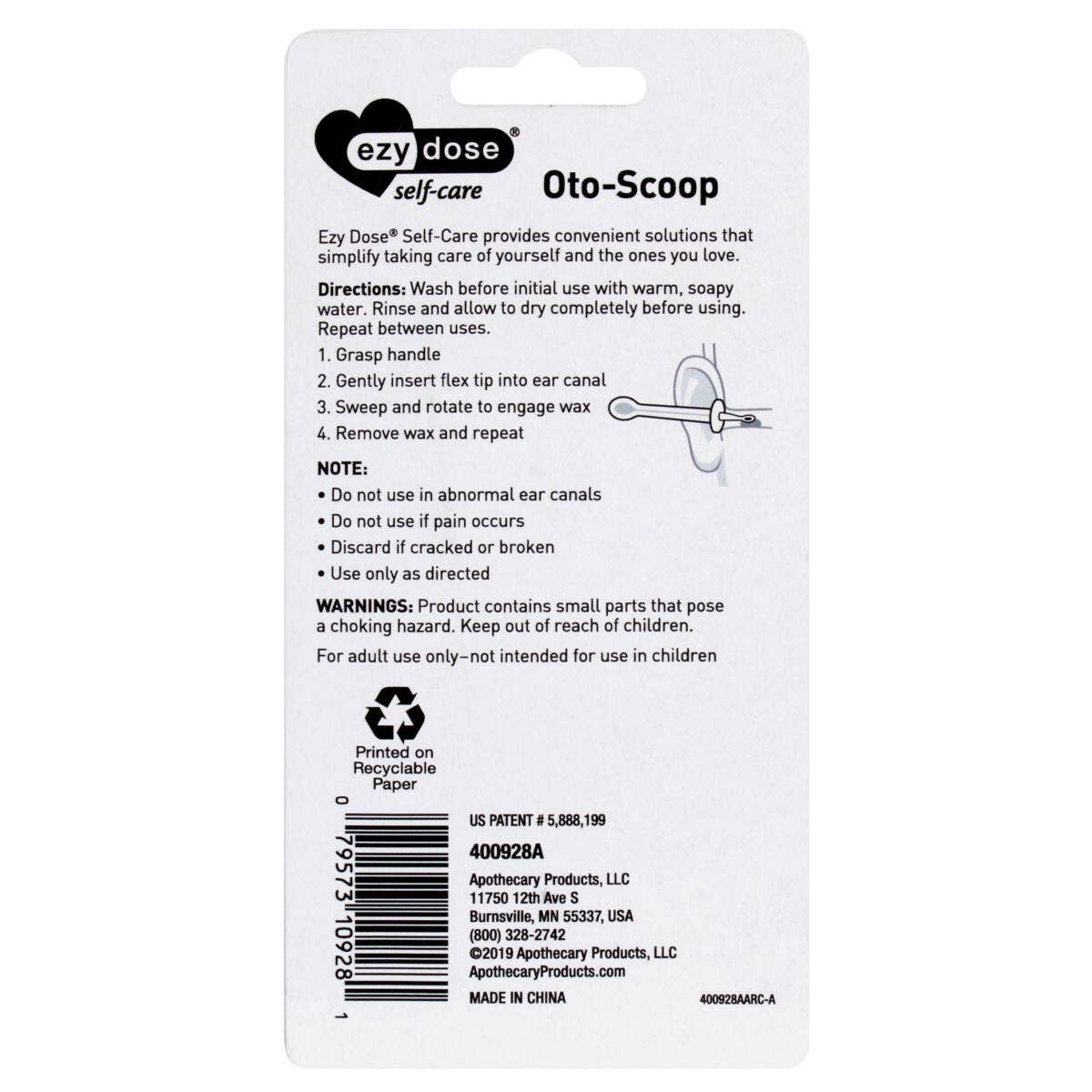 Apothecary Products LLC - Wholesale Cotton Swab/Q-Tip - Ezy Dose® Oto-Scoop - Ear Wax Removal2