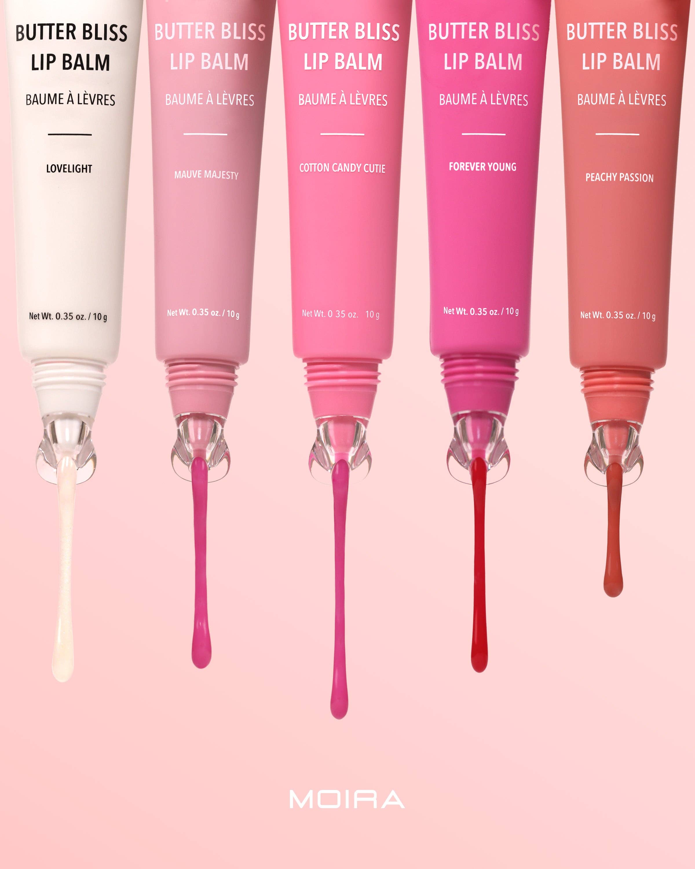 Moira Cosmetics – Bálsamo labial por atacado – Bálsamo labial Butter Bliss (010, Mauve Majesty)4