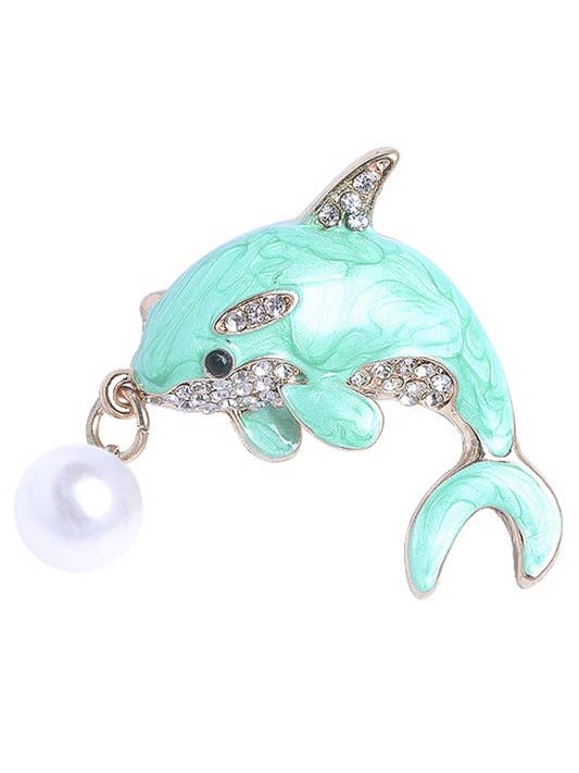 Broche en alliage dauphin pour la vente par Ole