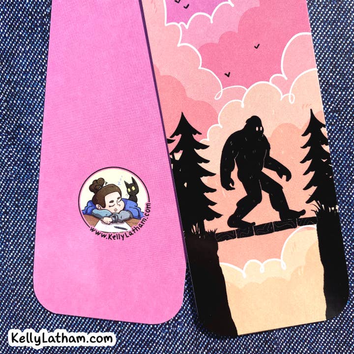 Kelly Latham Art – Großhandel Lesezeichen – Bigfoot Sasquatch Lesezeichen, Kryptiden, niedlich, Buchhandlung, Geschenk7
