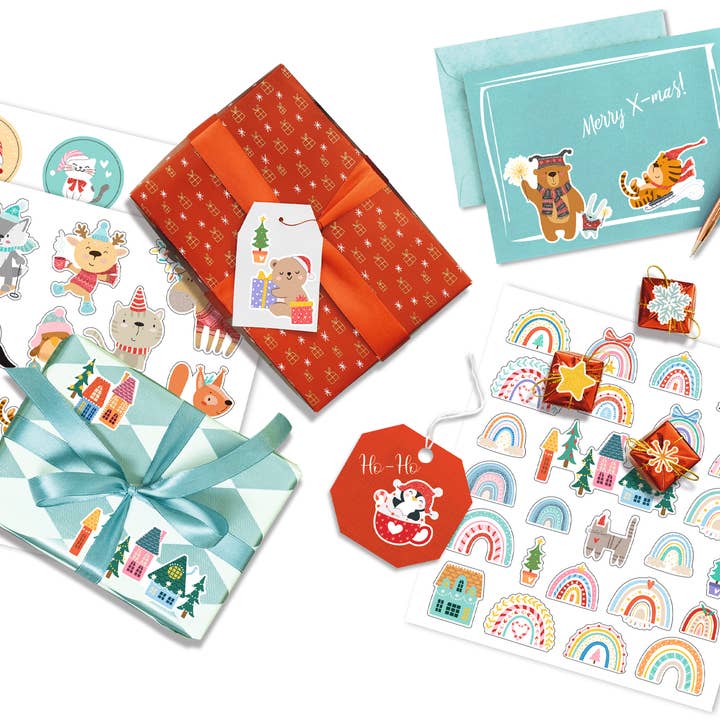 URSUS® / Buntpapierfabrik Ludwig Bähr GmbH & Co. KG - Wholesale Sticker - Christmas glitter stickers1