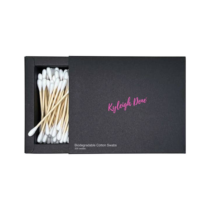 Biodegradable Cotton Swabs for wholesale by Kyleigh Dene Cosmetics