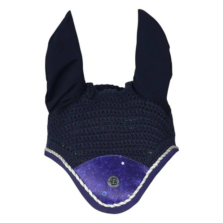 Navy Multi Dapplebay Constellation Pony Fly Veil for wholesale on Faire