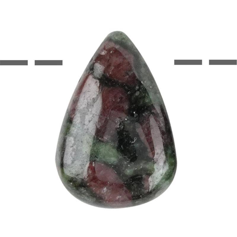 La Boîte à Cailloux - Wholesale Individual Charm/Pendant - Pyroxenite garnet pendant India A0