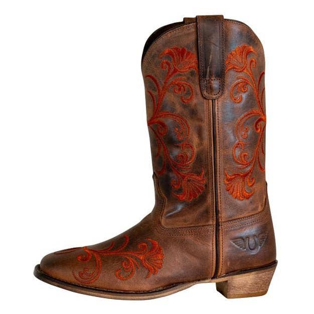 Brown TuffRider Ladies Signa Square Toe Western Boot for wholesale on Faire1