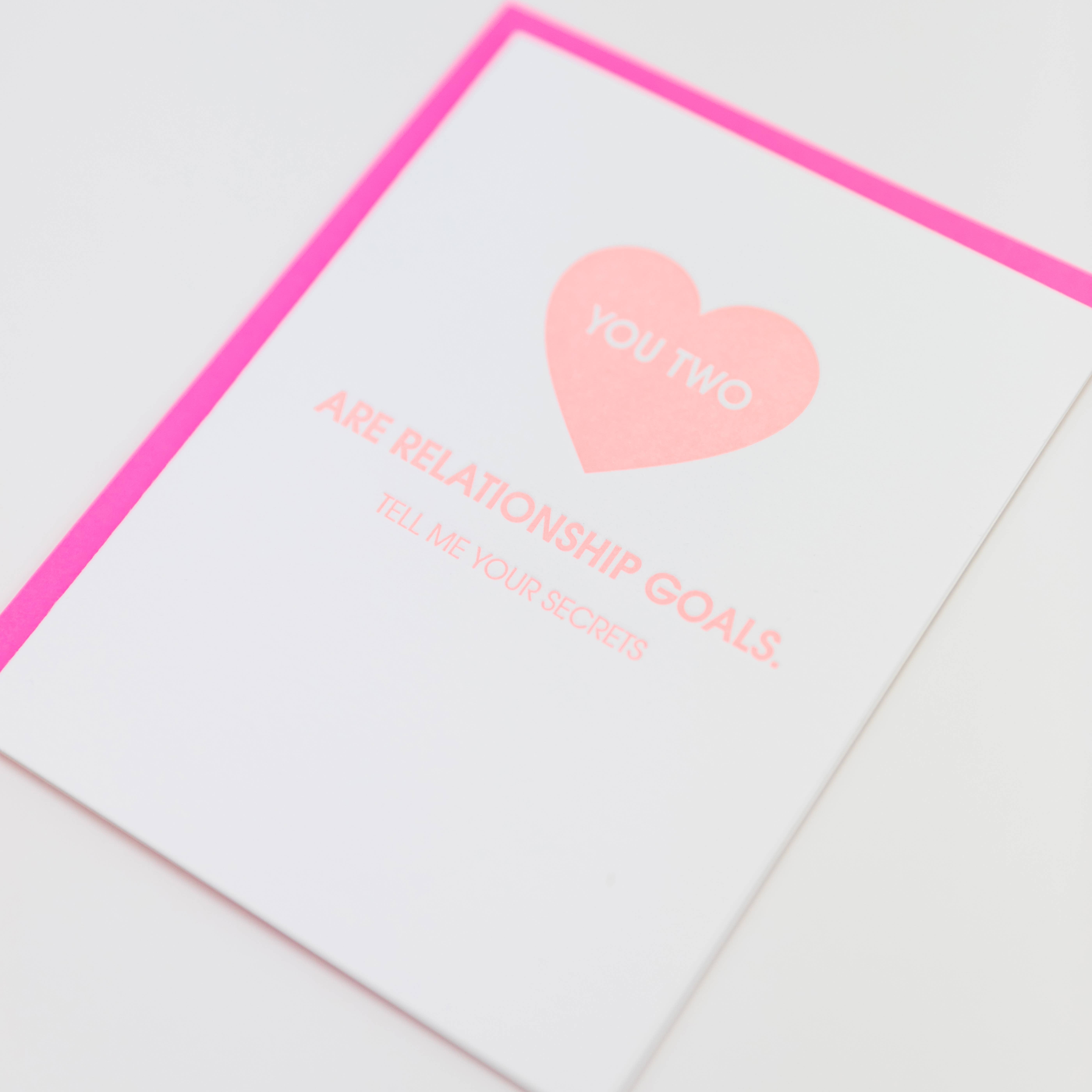 Chez Gagné - Wholesale Anniversary Card - You Two Are Relationship Goals - Love | Anniversary - Card3