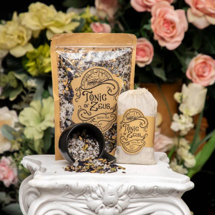 Ingwer- und Nelken-Badesalz | Tonic of Zeus Bade-Tee-Mischung für den Großhandel von Earth's Best Wellness Market