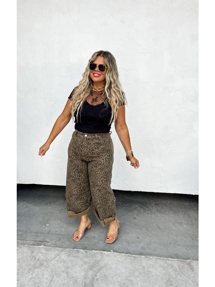 BLAKELEY - Wholesale Jeans - Women's - CHEETAH BARREL JEANS8