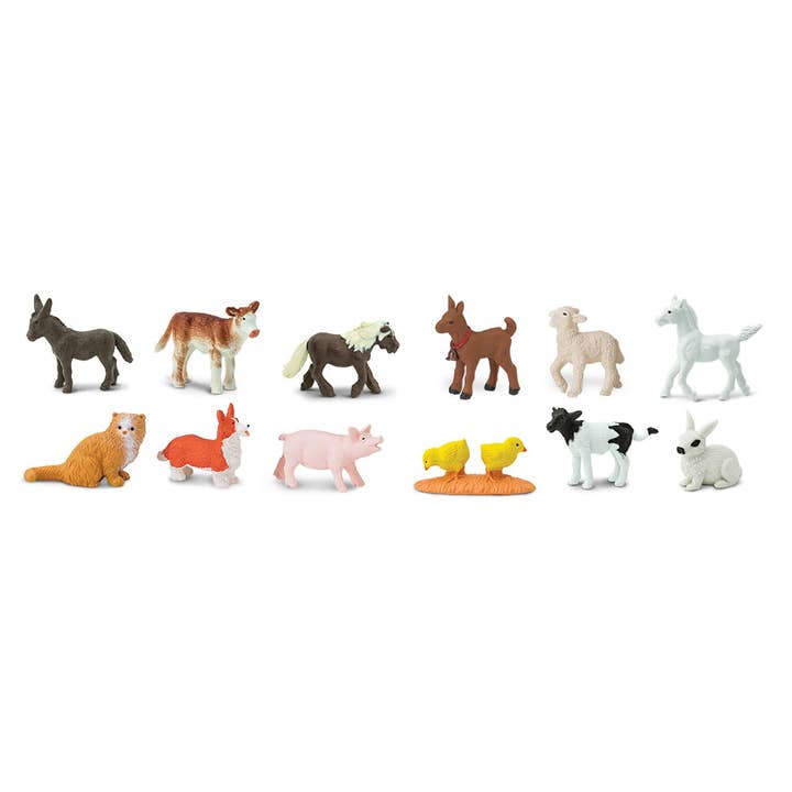 Safari Ltd. - Wholesale Figurine Toy - Kids - Farm Babies Bulk Bag - 7609041