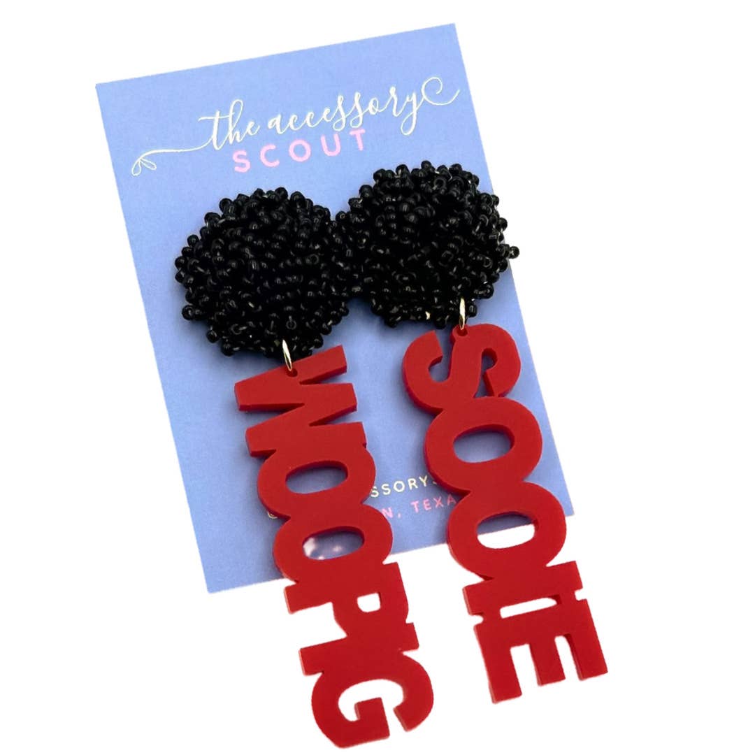 THE ACCESSORY SCOUT - Wholesale Dangle Earrings - Scout Celebration Tailgate Arkansas Razorbacks Earrings6