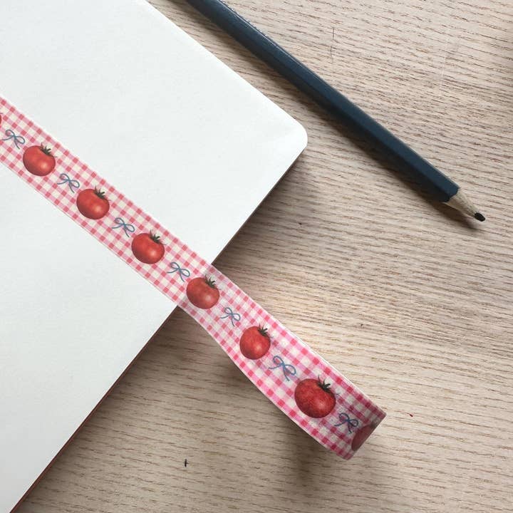 Shellflower - Wholesale Washi tape - Gingham Tomato Washi Tape2