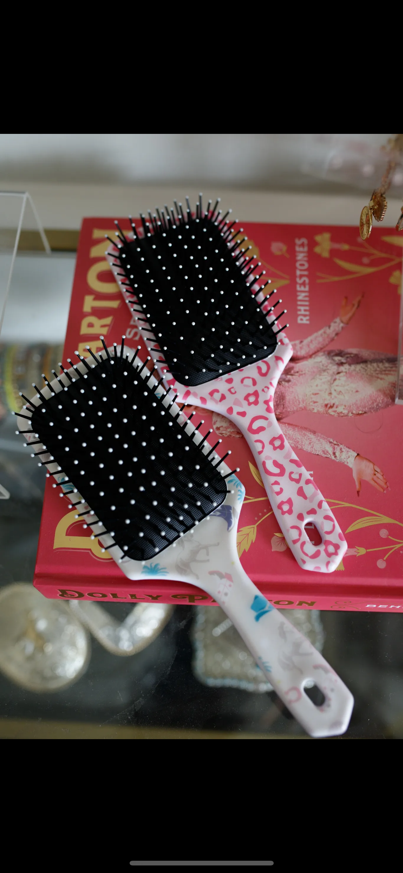 The Front Porch Label - Wholesale Hair Brush/Comb - Coastal Cowgirl Hairbrush1