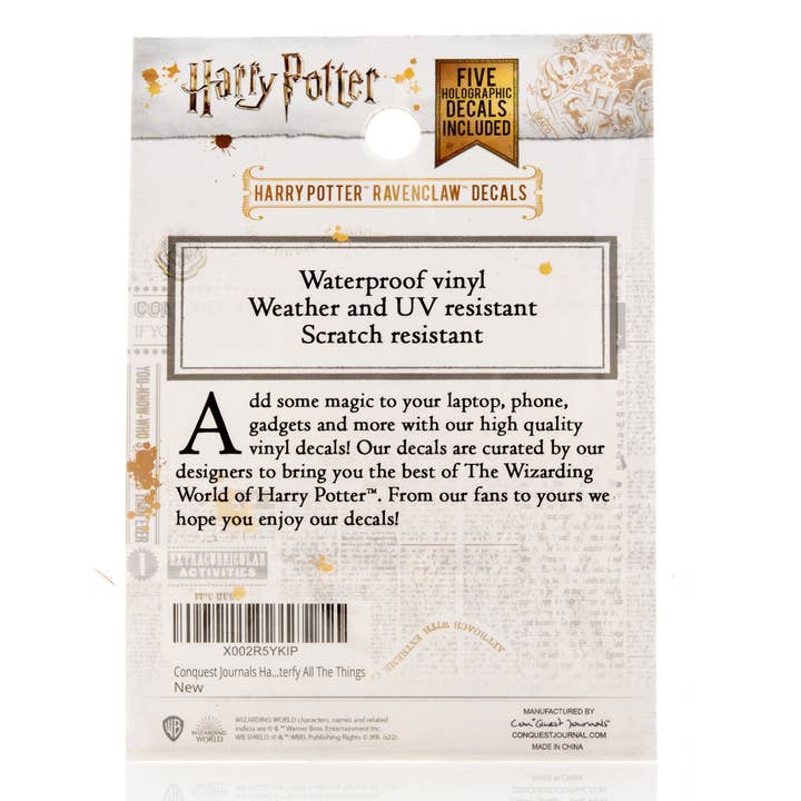 Conquest Journals - Wholesale Sticker - Harry Potter Ravenclaw Decals (60-Pack)