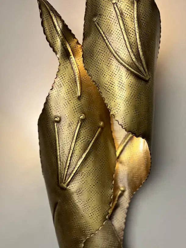 Arel Lighting - Wholesale Sconce - Nisia Hammered Brass Wall Sconce2