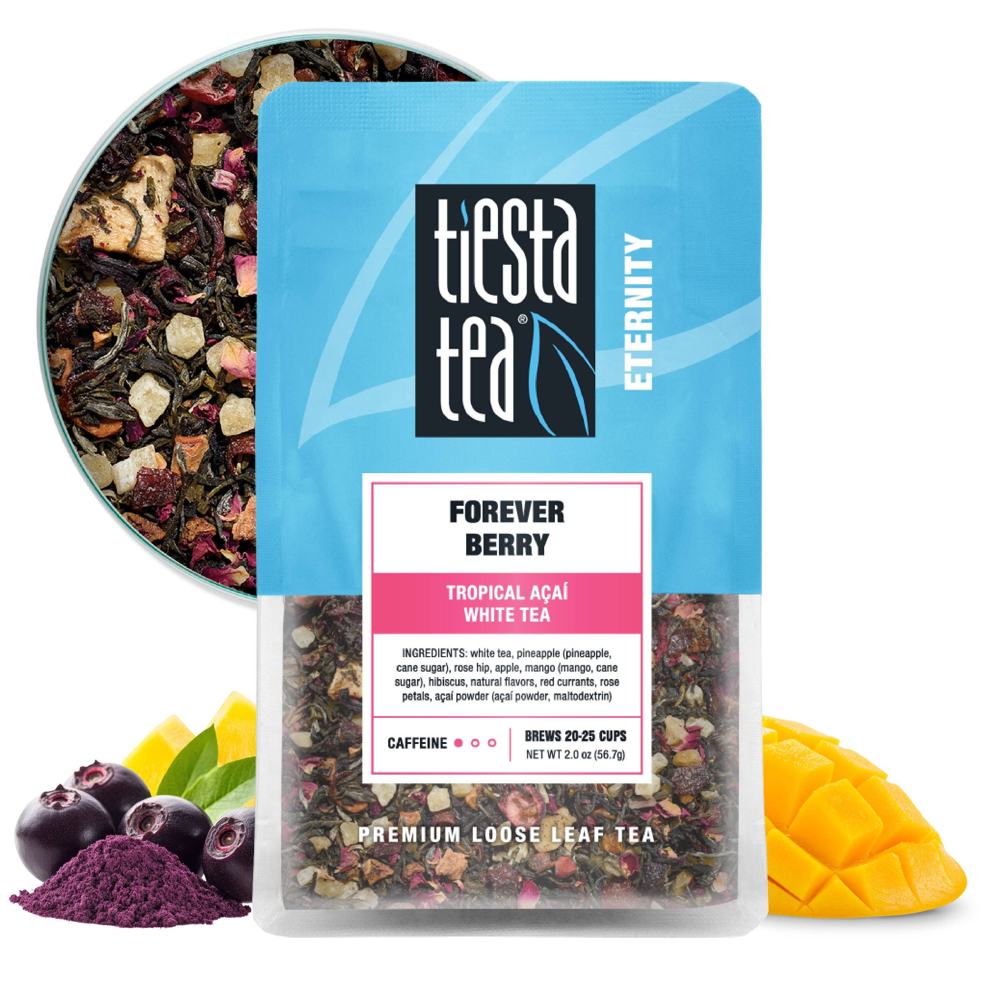 Tiesta Tea Company (loose leaf teas & accessories) - Vente Thé en vrac - Forever Berry - Thé Blanc Tropical Açaï13