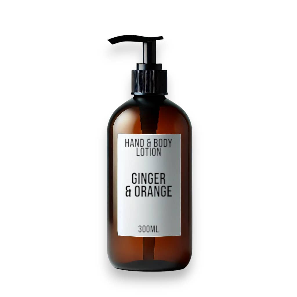 AW Aromatics Limited - Wholesale Hand & Body Lotion - White Label Ginger & Orange Lotion 300ml