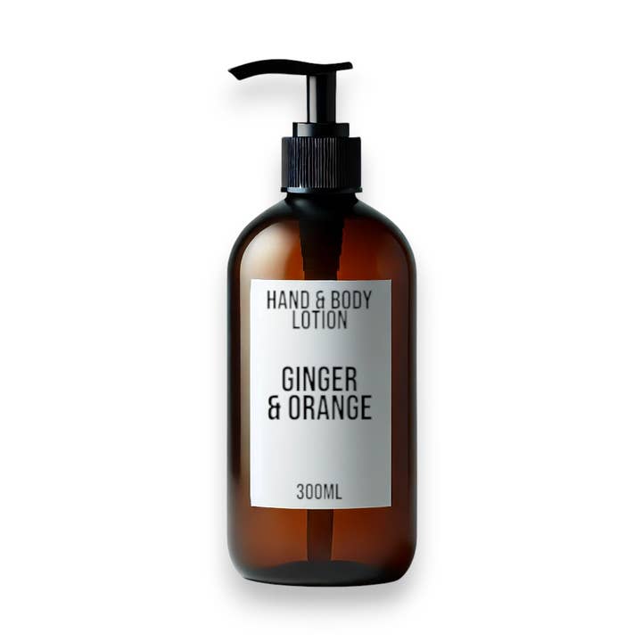 AW Aromatics Limited - Wholesale Hand & Body Lotion - White Label Ginger & Orange Lotion 300ml 0