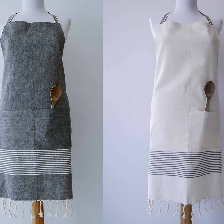 Avental de Algodão Alta Qualidade - Cinza Escuro por atacado de Living Roots