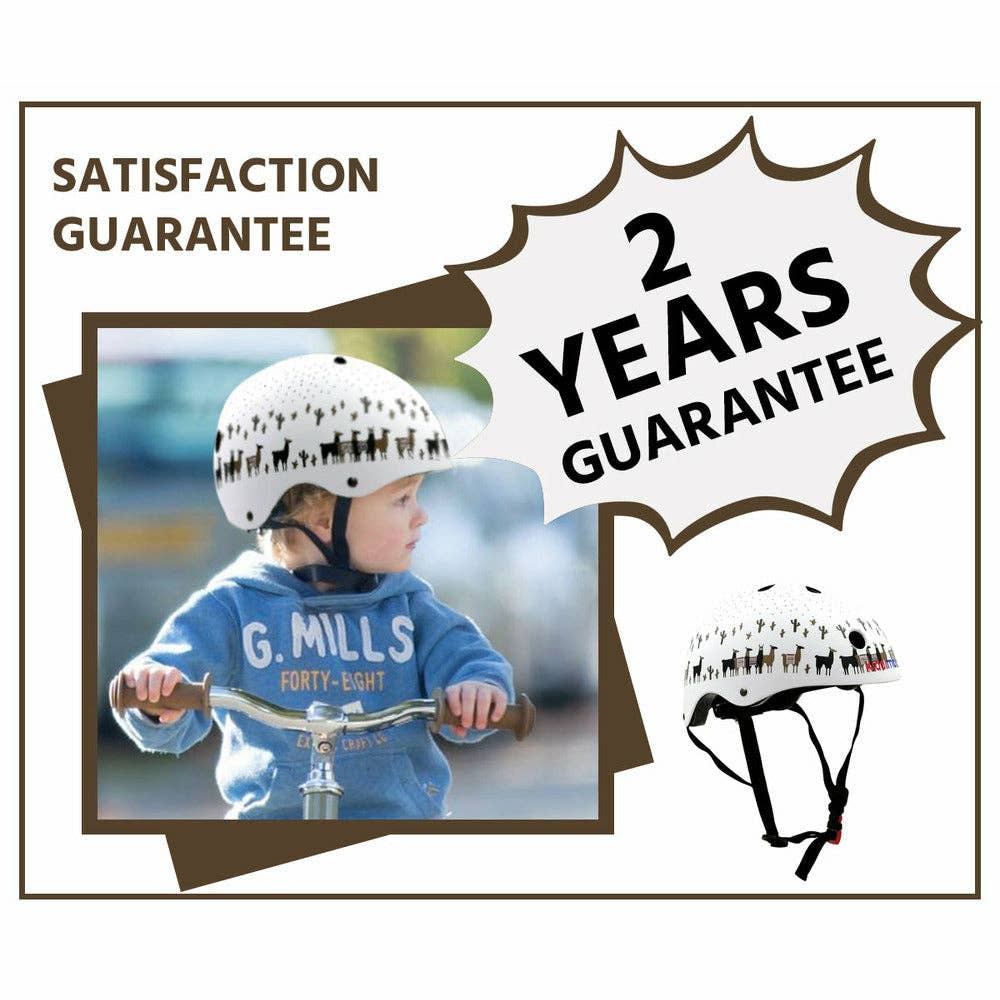 Kiddimoto – Engroshandel Cykler og scootere - Børn – Kiddimoto hjelm med lama-design, maksimal hovedbeskyttelse6