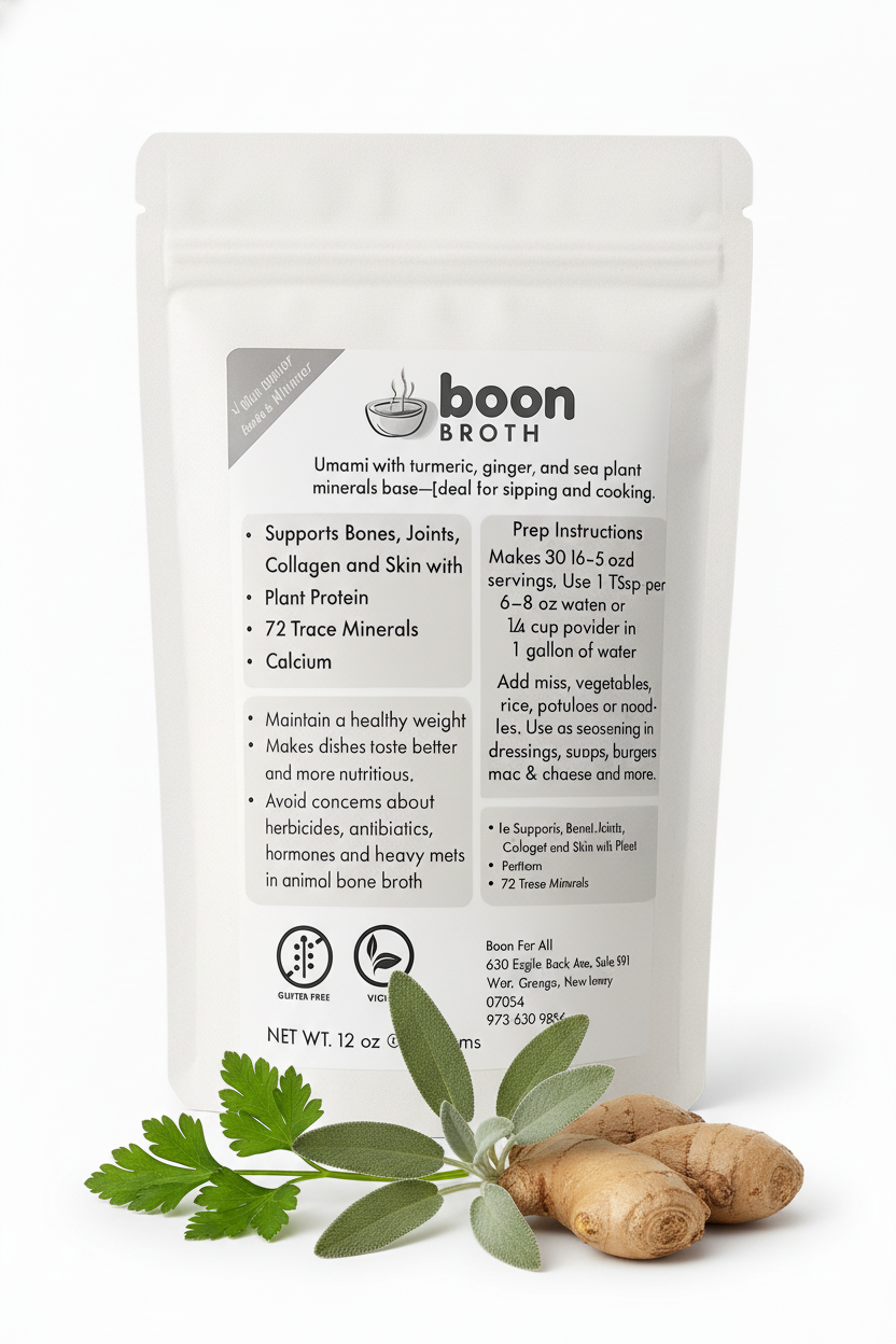 Boon Broth – wholesale Hälsodryck i pulverform – Boon Broth Ett enkelt gourmet veganskt alternativ till benbuljong3