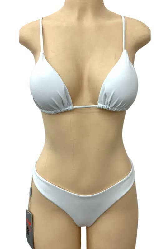 Yira – Großhandel Bikini – Damen – Lebendiger Neon-Bikini und passender transparenter Überwurf1