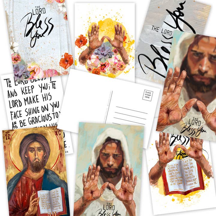Blessed - set of 8 postcards for wholesale by Open Journey