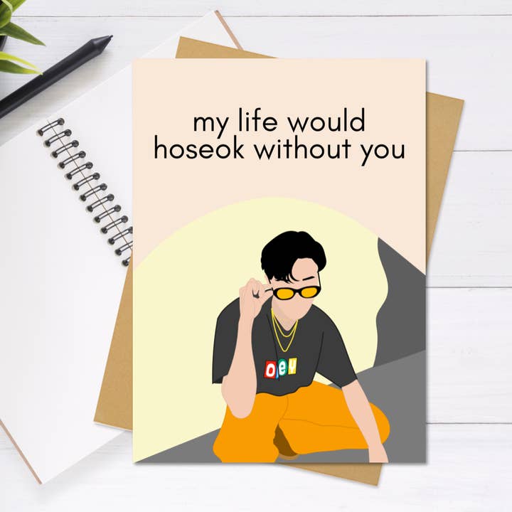 NotesfromNancy - Venta al por mayor Tarjetas de San Valentín - BTS J-Hope/Hoseok Love, Aniversario, Tarjeta de San Valentín