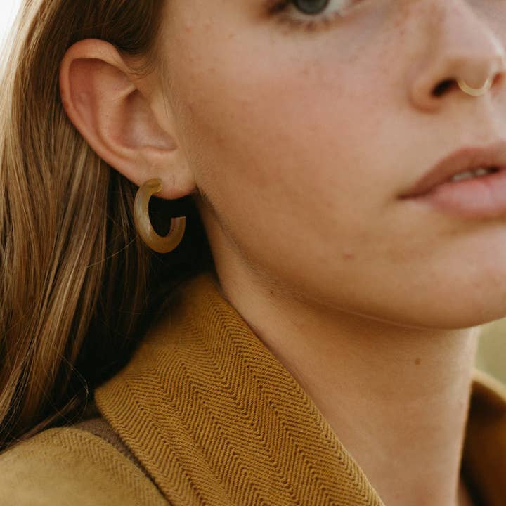 Rover & Kin - Wholesale Hoop Earrings - Horn Essential Hoops2