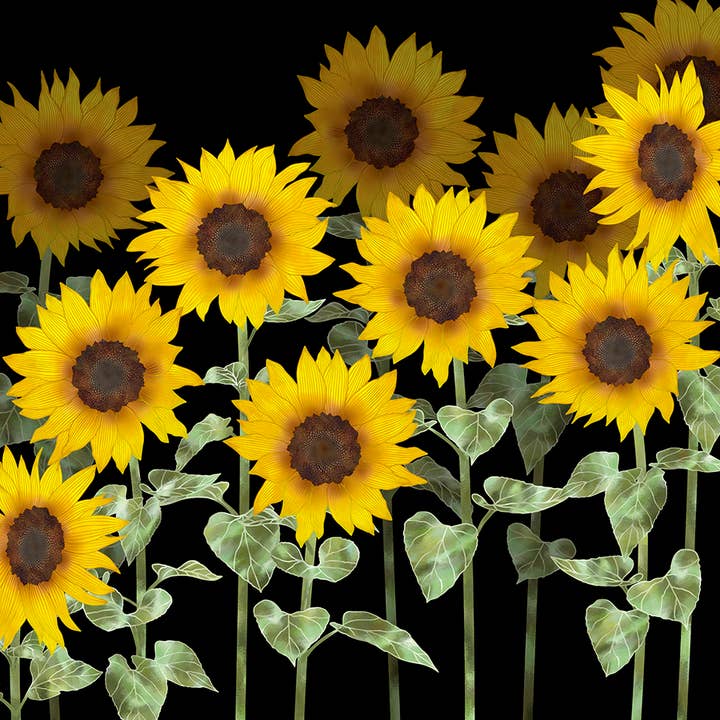Greeting Card Sunflowers for wholesale by Natural Partners Limited