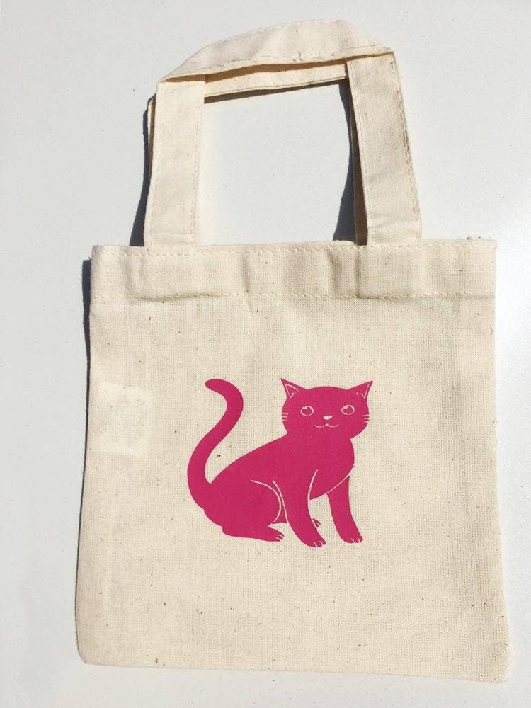 TBF - Vente Tote bag – femme - TBF - Mini sac fourre-tout en coton 15 cm avec anses en tissu - TB1065